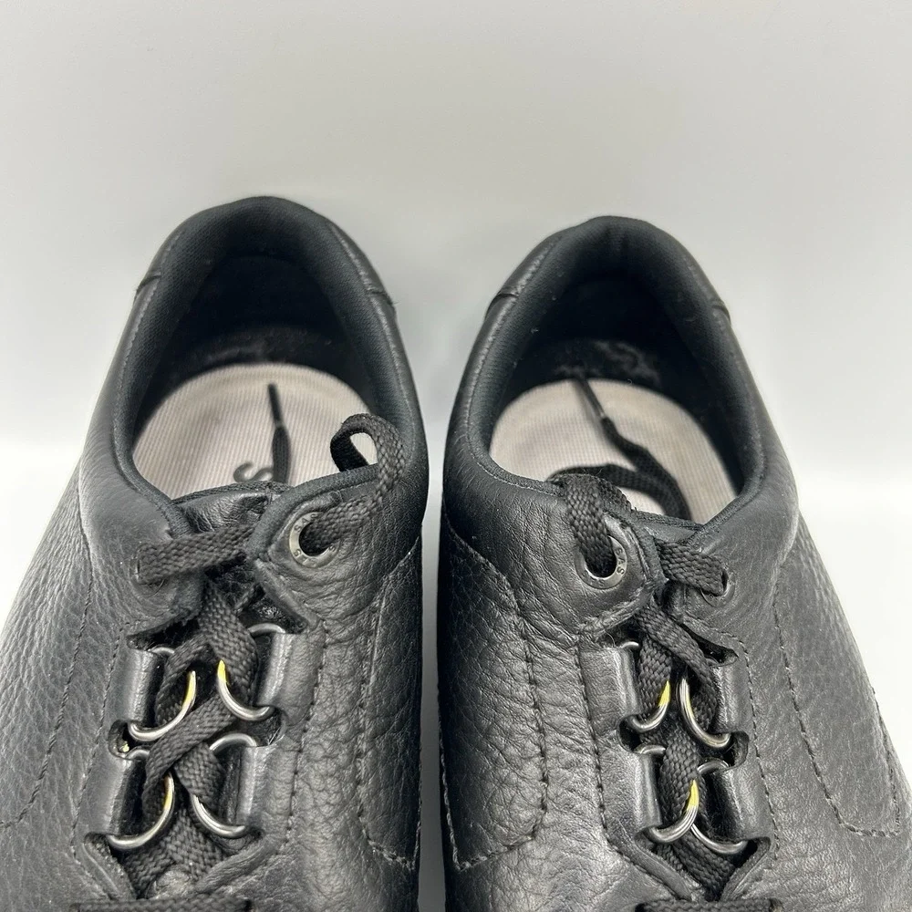 SAS Shoes Mens Bout Time Black‎ Pebbled Moc Toe Oxford Walking Comfort Read